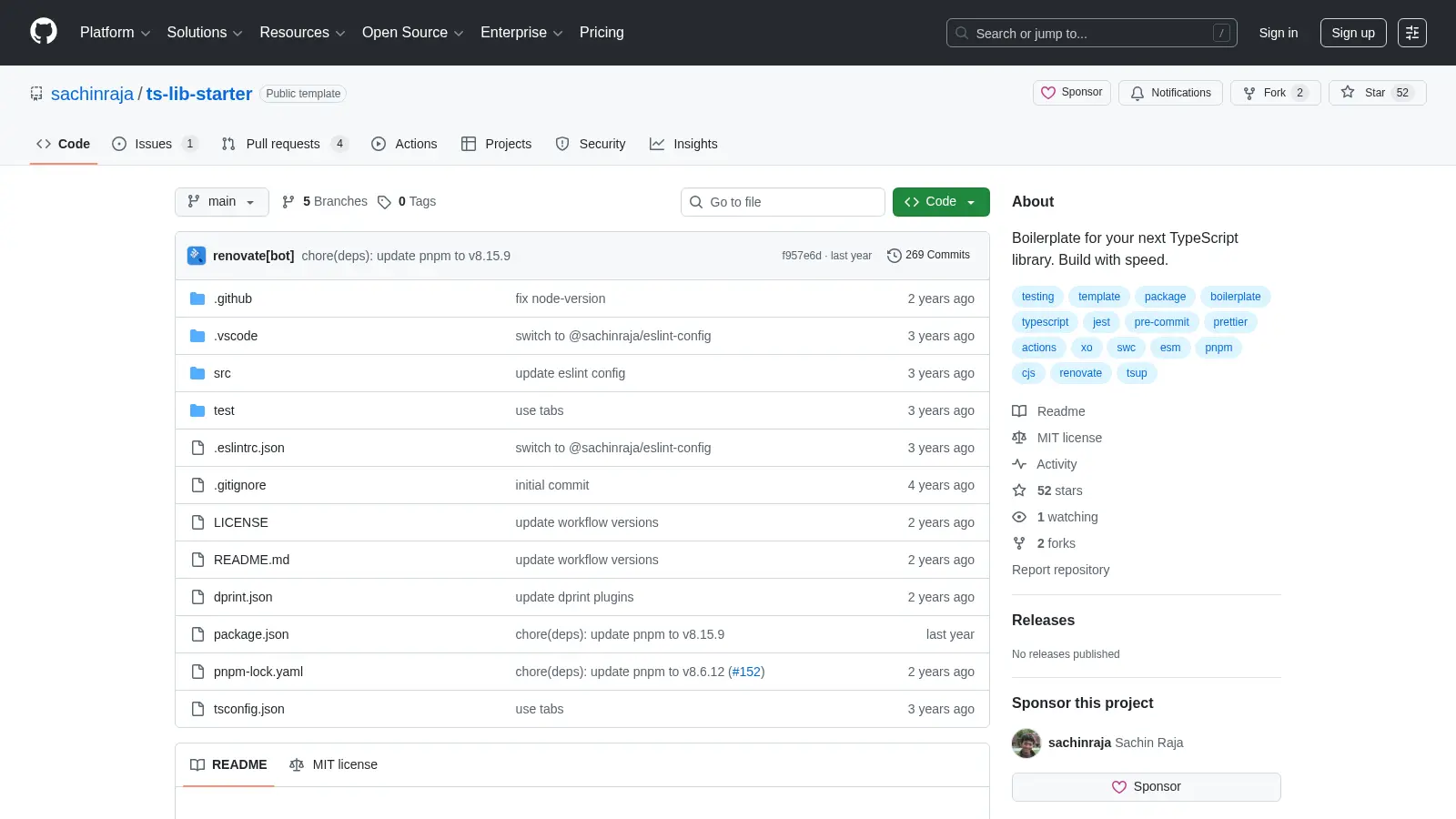 Ts Lib Starter screenshot