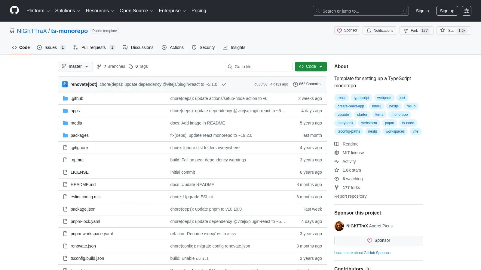 Ts Monorepo screenshot