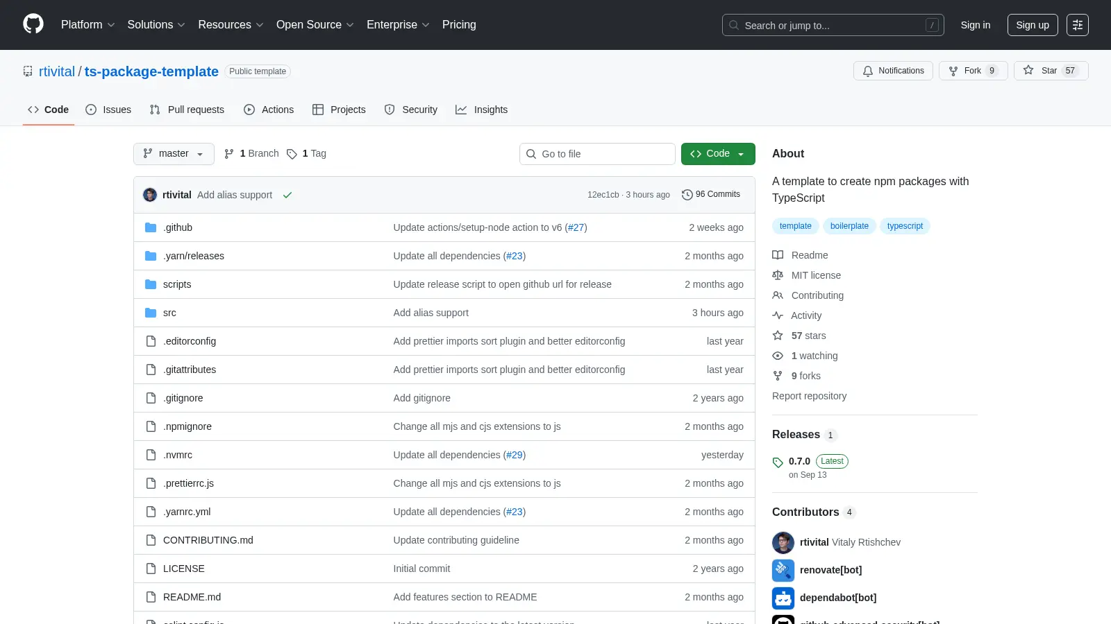 Ts Package Template screenshot