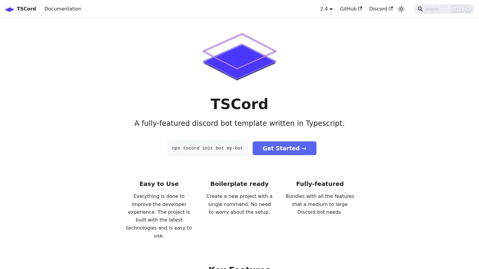 Tscord screenshot