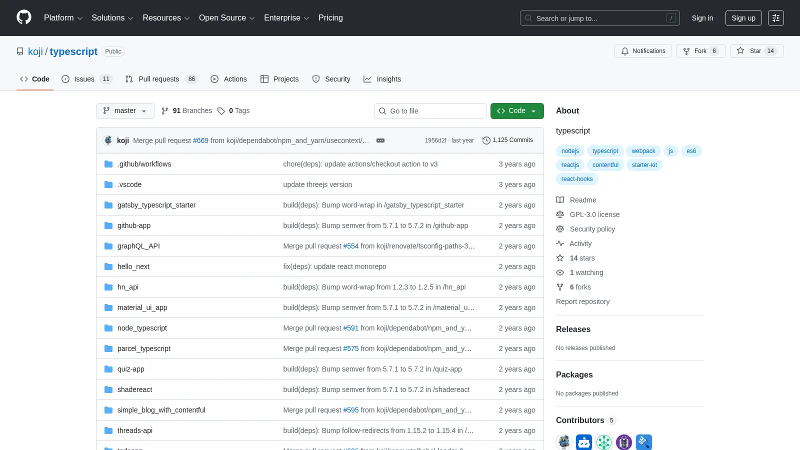 Typescript screenshot