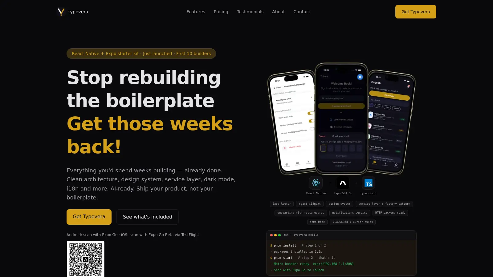 Typevera screenshot