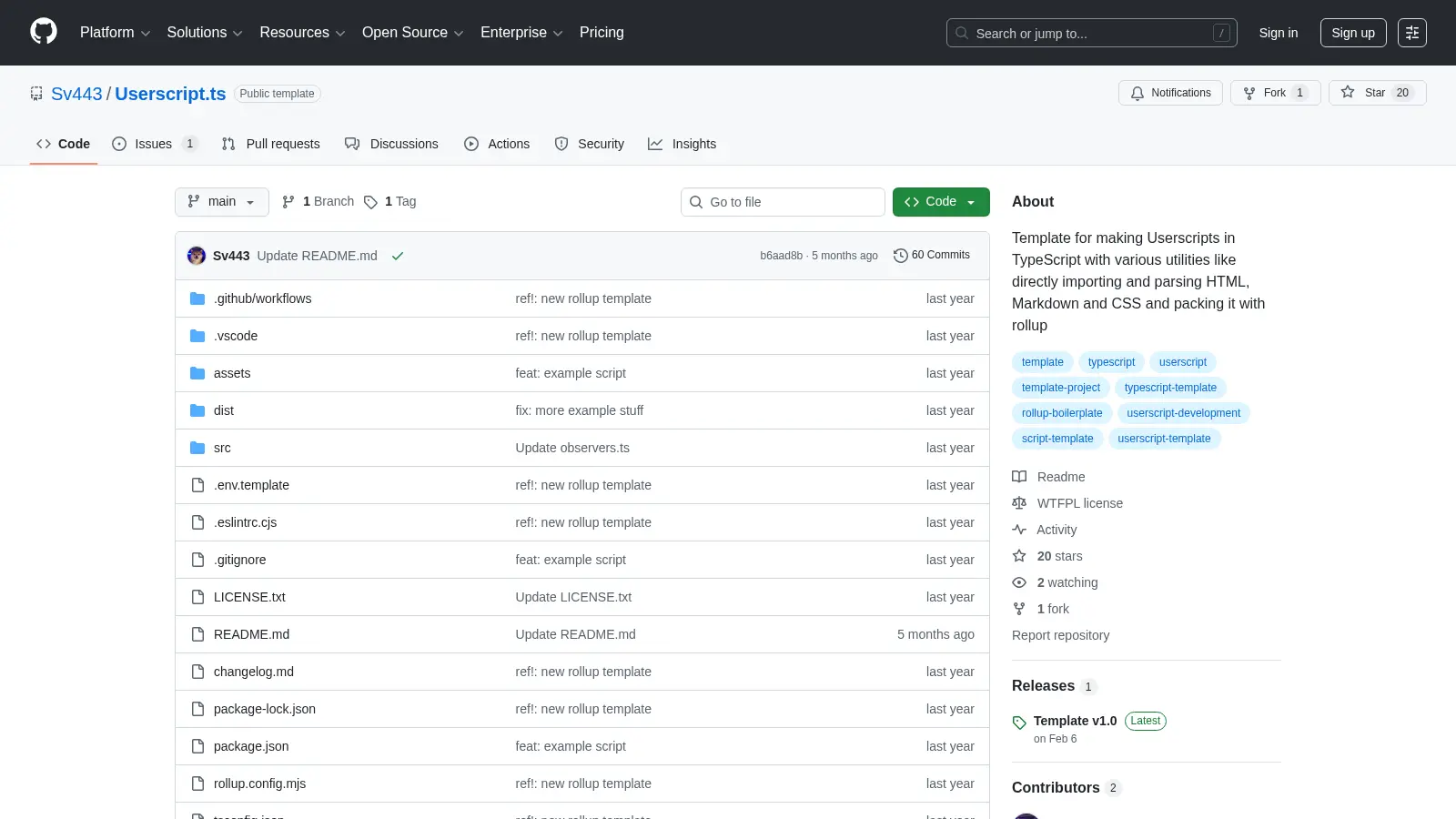 Userscript Ts screenshot