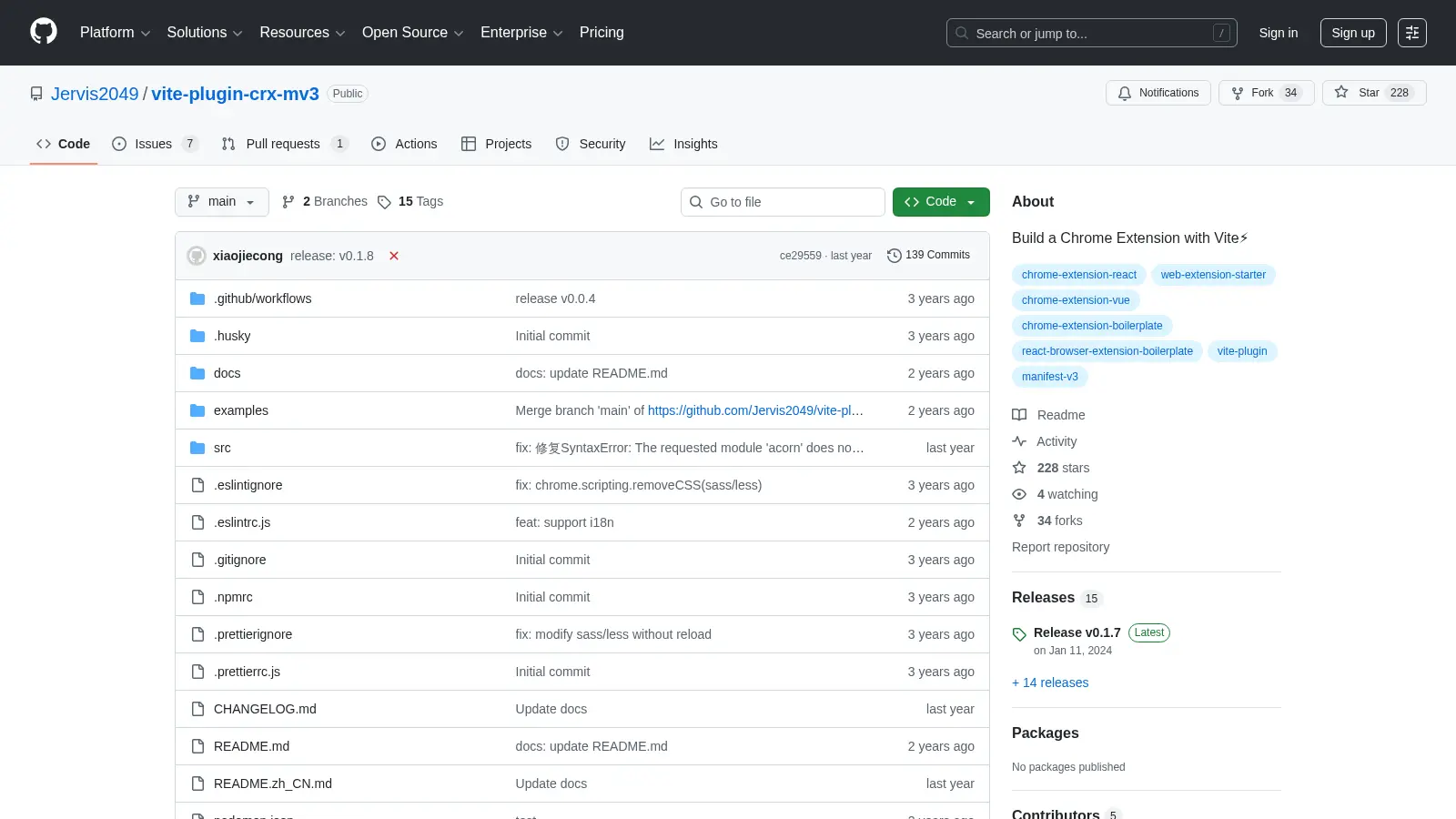 Vite Plugin Crx Mv3 screenshot