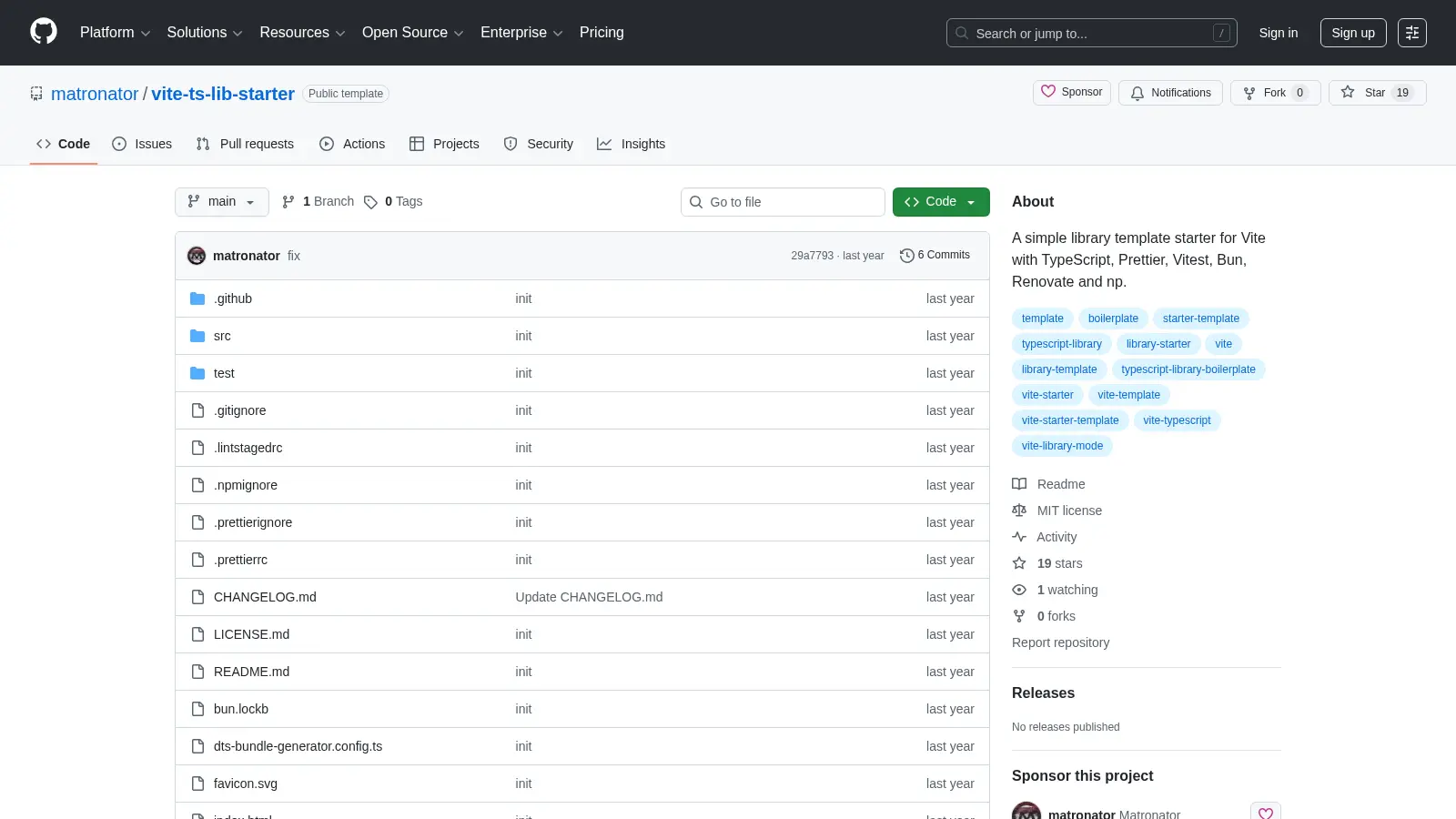 Vite Ts Lib Starter screenshot