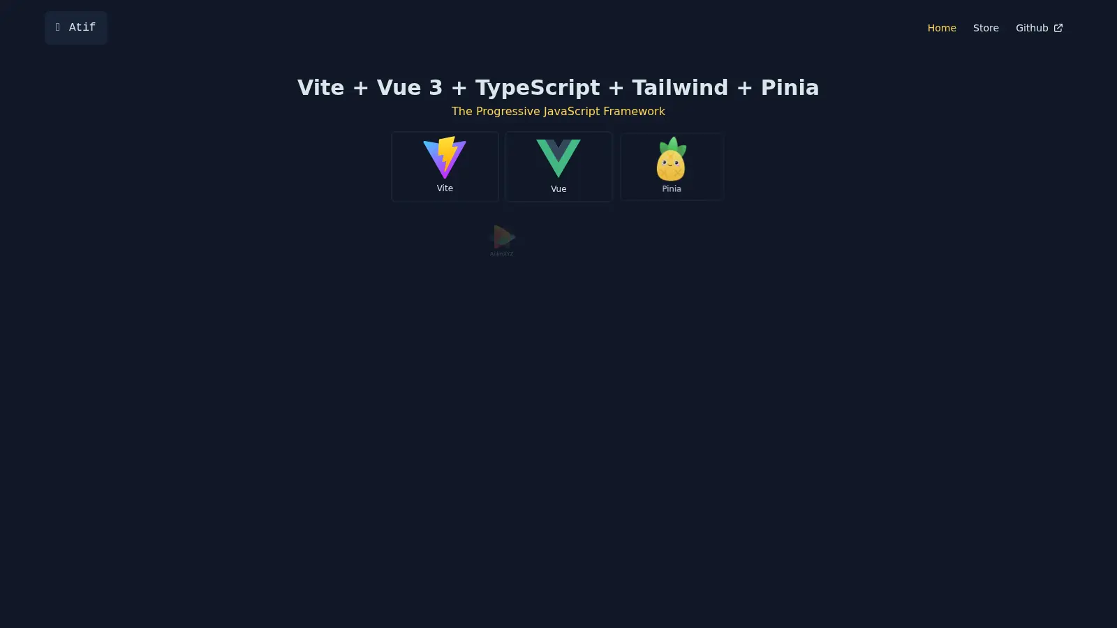 Vite Vue3 Typescript Tailwind Starter screenshot