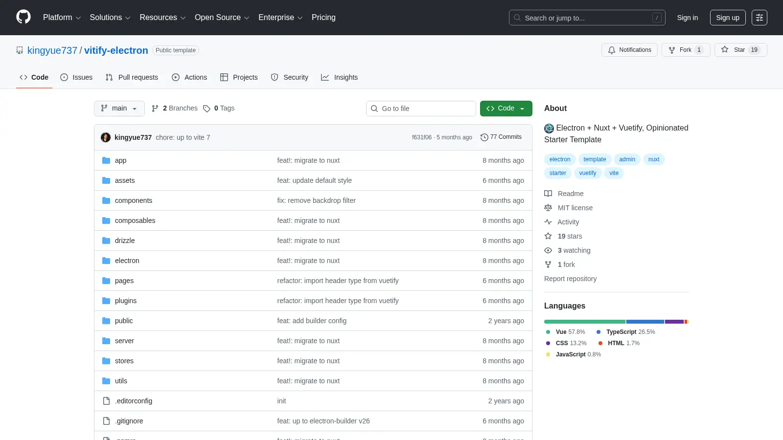 Vitify Electron screenshot