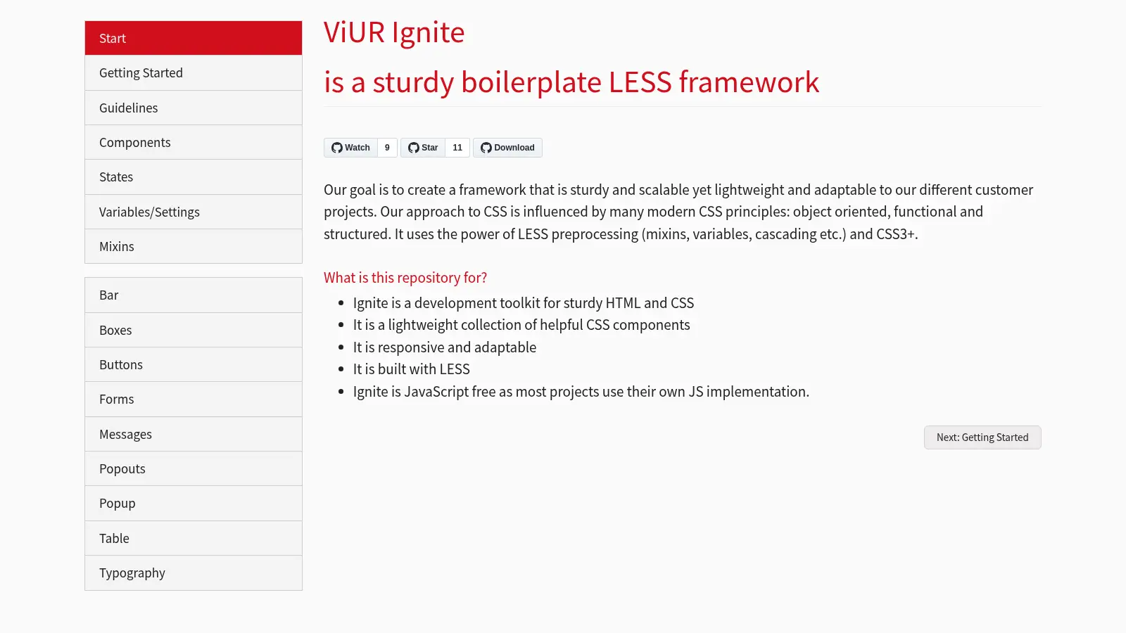 Viur Ignite screenshot