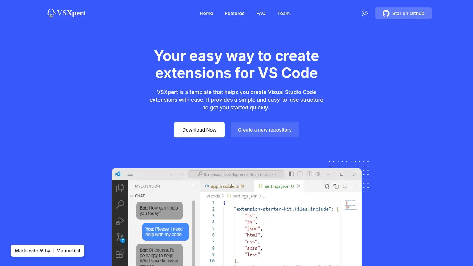 Vscode Extension Starter Advanced screenshot