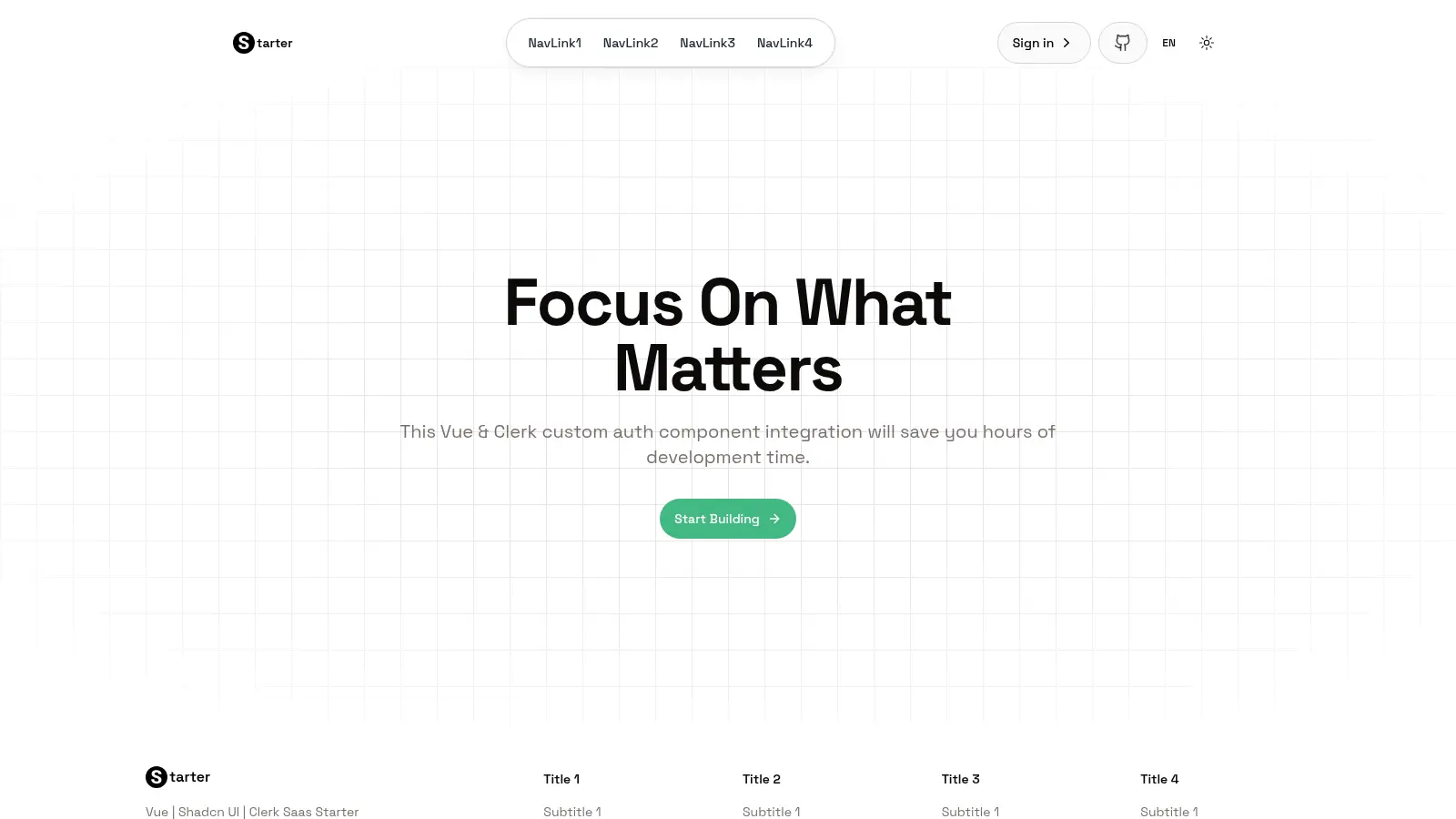Vue Clerk Saas Starter screenshot