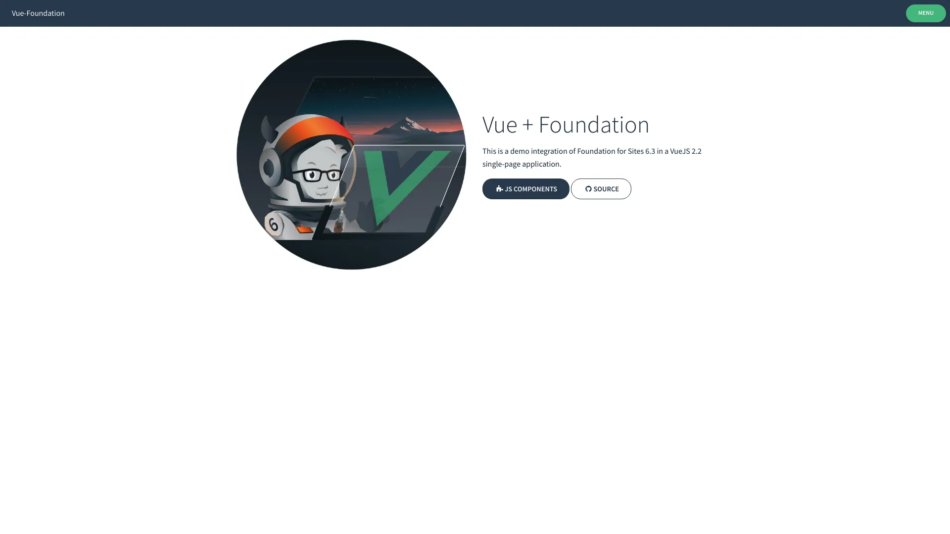 Vue Foundation screenshot