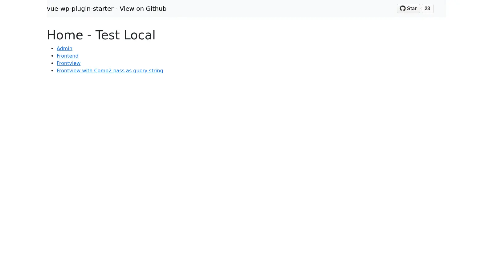Vue Wp Plugin Starter screenshot