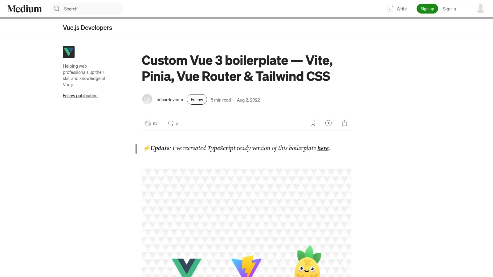 Vue3 Boilerplate 2 screenshot