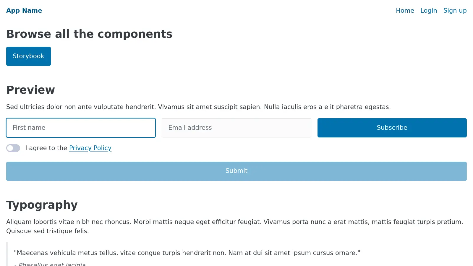 Vue3 Spa Starter Template screenshot