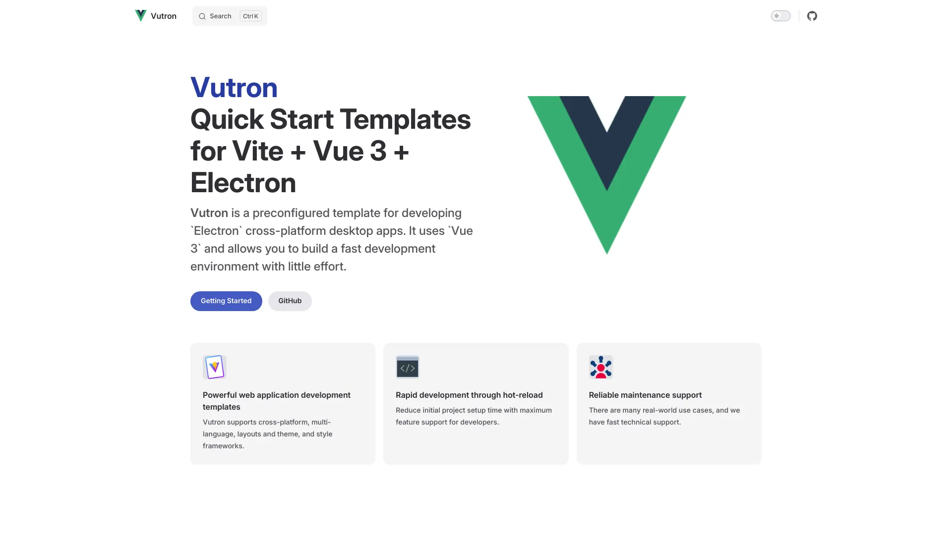 Vutron screenshot