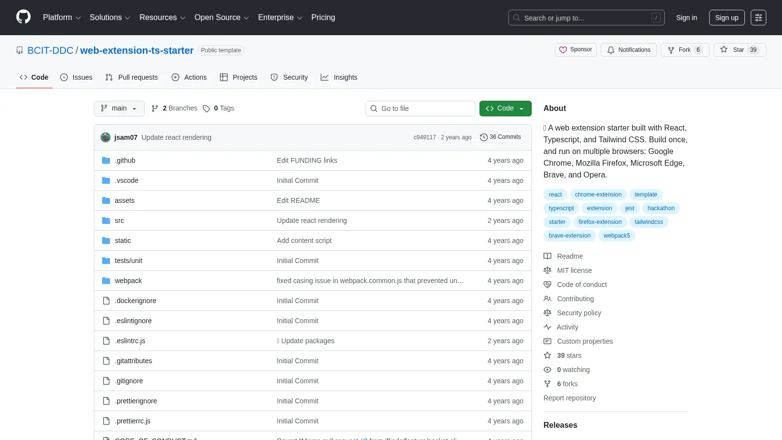 Web Extension Ts Starter screenshot