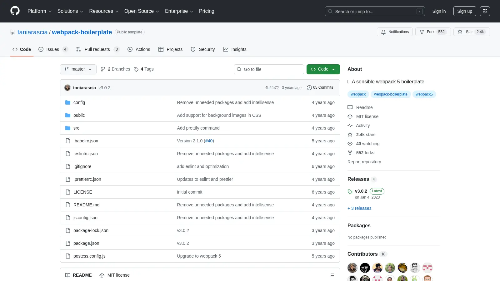 Webpack Boilerplate screenshot