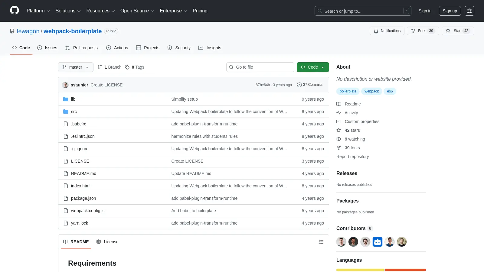 Webpack Boilerplate 2 screenshot