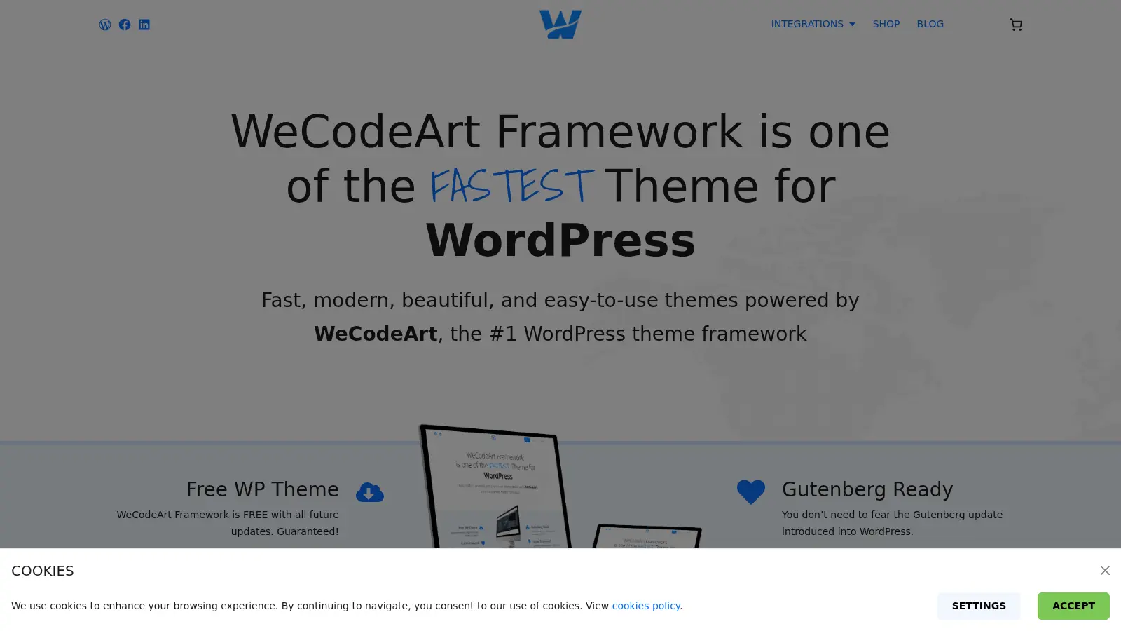 Wecodeart Framework screenshot
