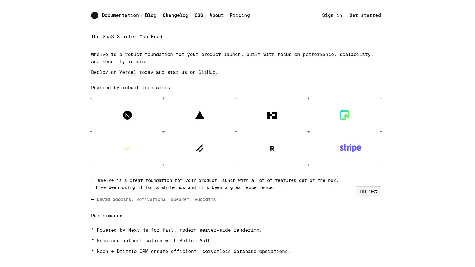 Whelve screenshot