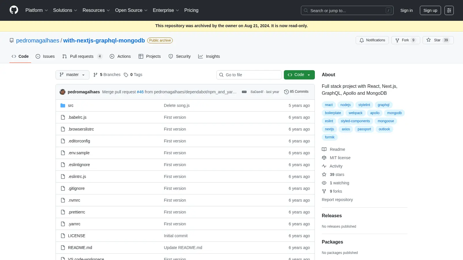 With Nextjs Graphql Mongodb screenshot