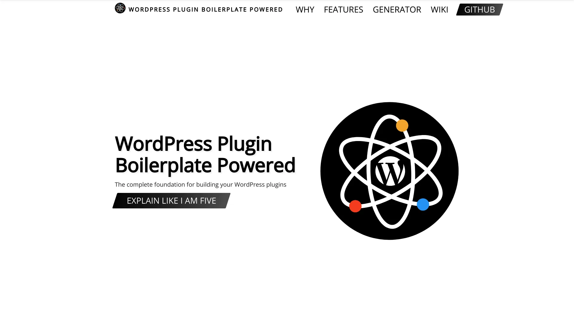 WordPress Plugin Boilerplate Powered screenshot