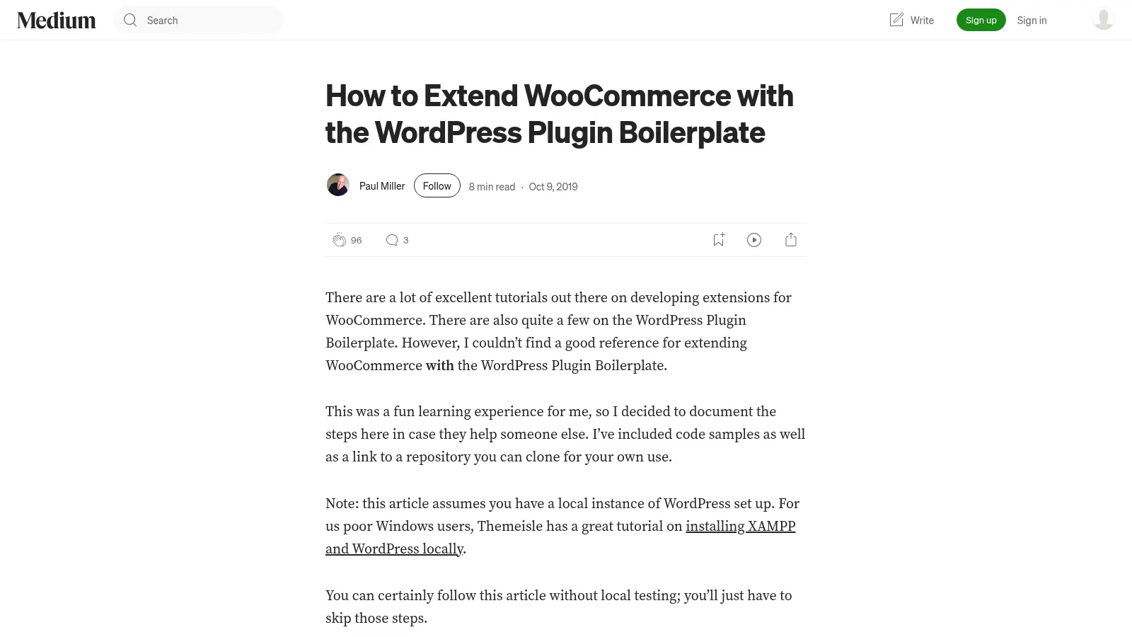 Wordpress Plugin Boilerplate Woocommerce screenshot