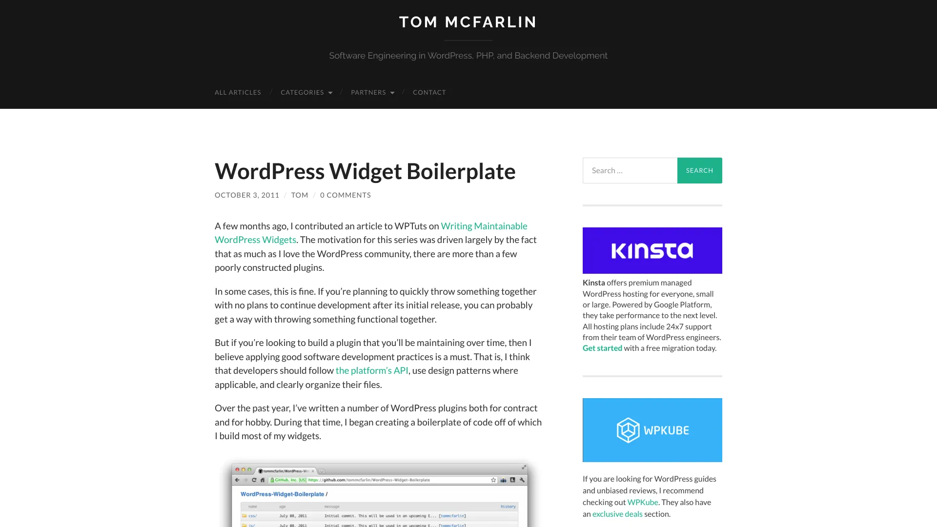 WordPress Widget Boilerplate screenshot