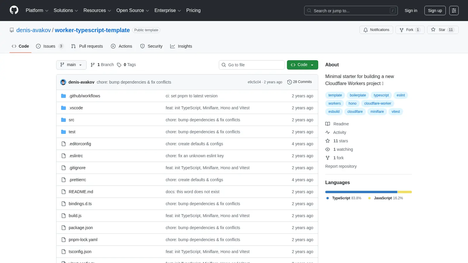 Worker Typescript Template screenshot