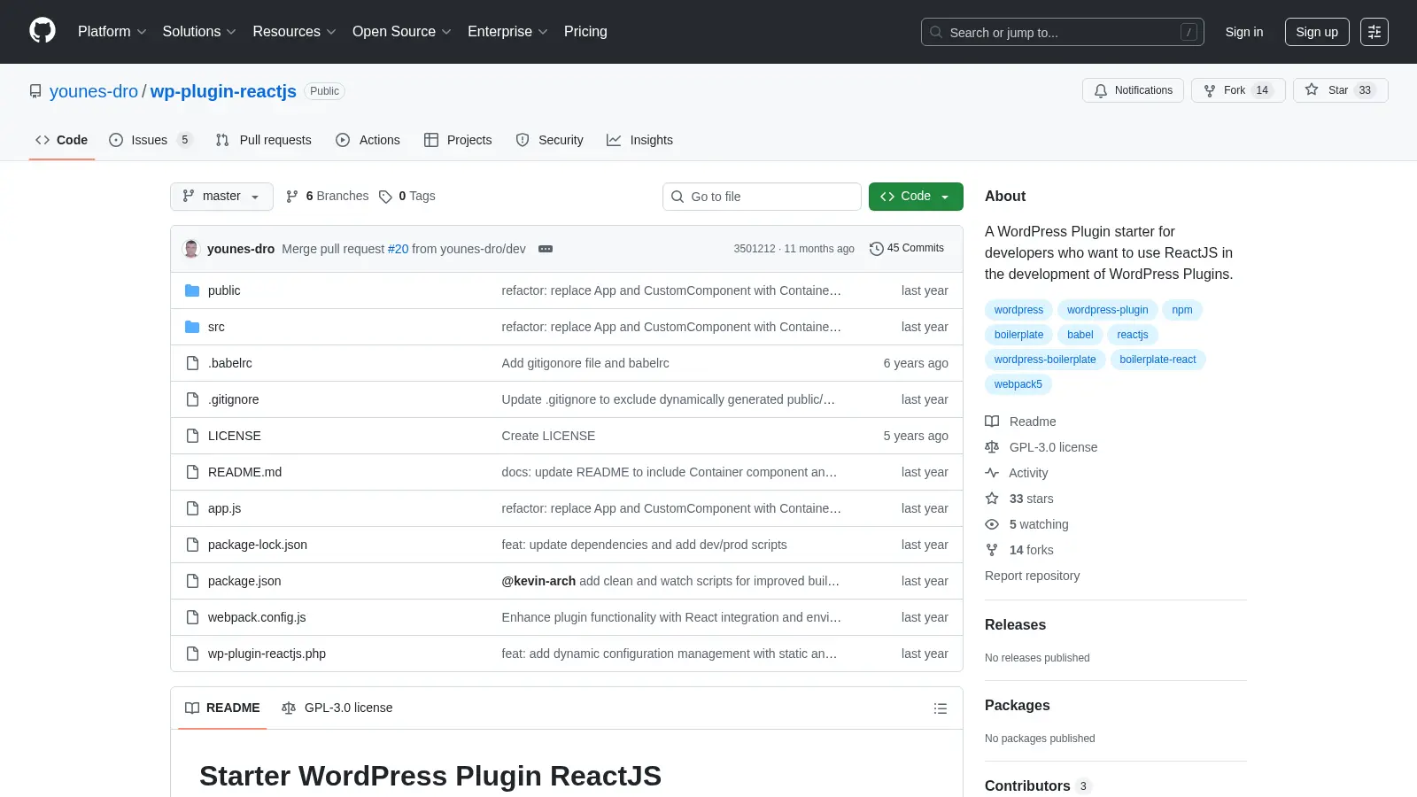 Wp Plugin Reactjs screenshot