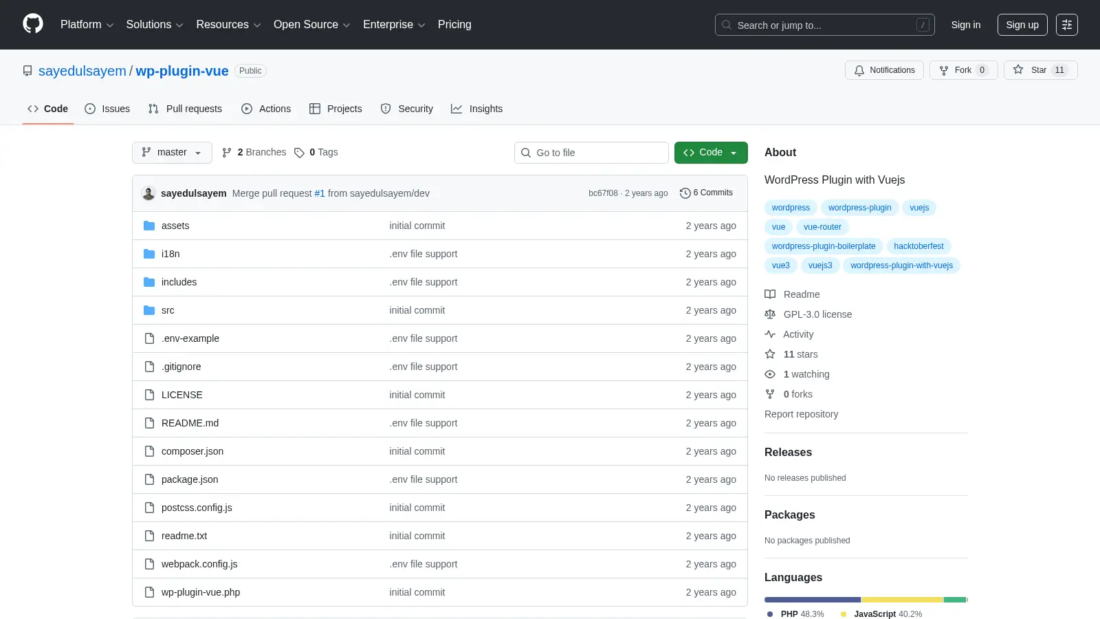 Wp Plugin Vue screenshot