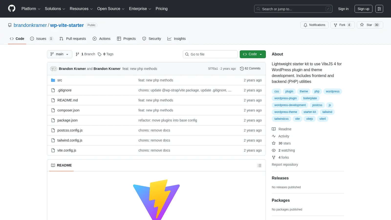 Wp Vite Starter screenshot