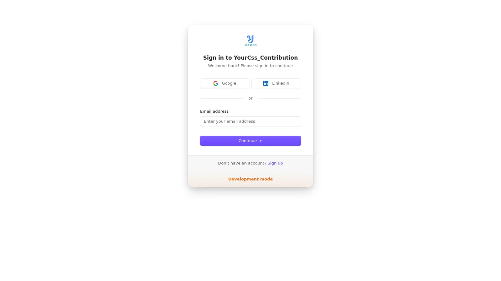 Yourcss Contribution screenshot