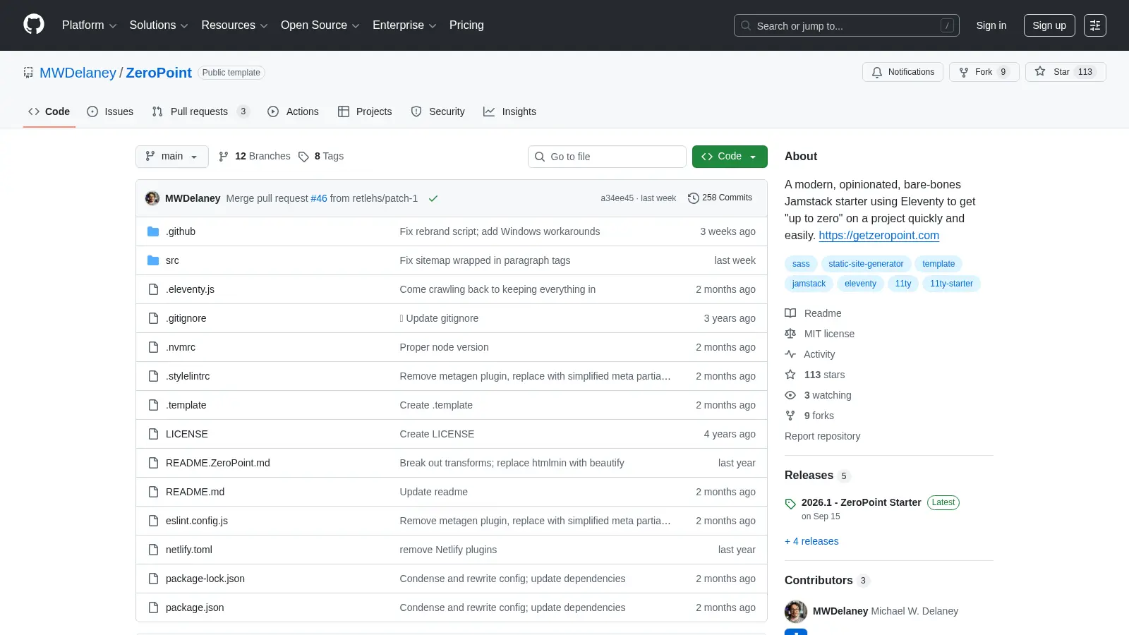 Zeropoint screenshot
