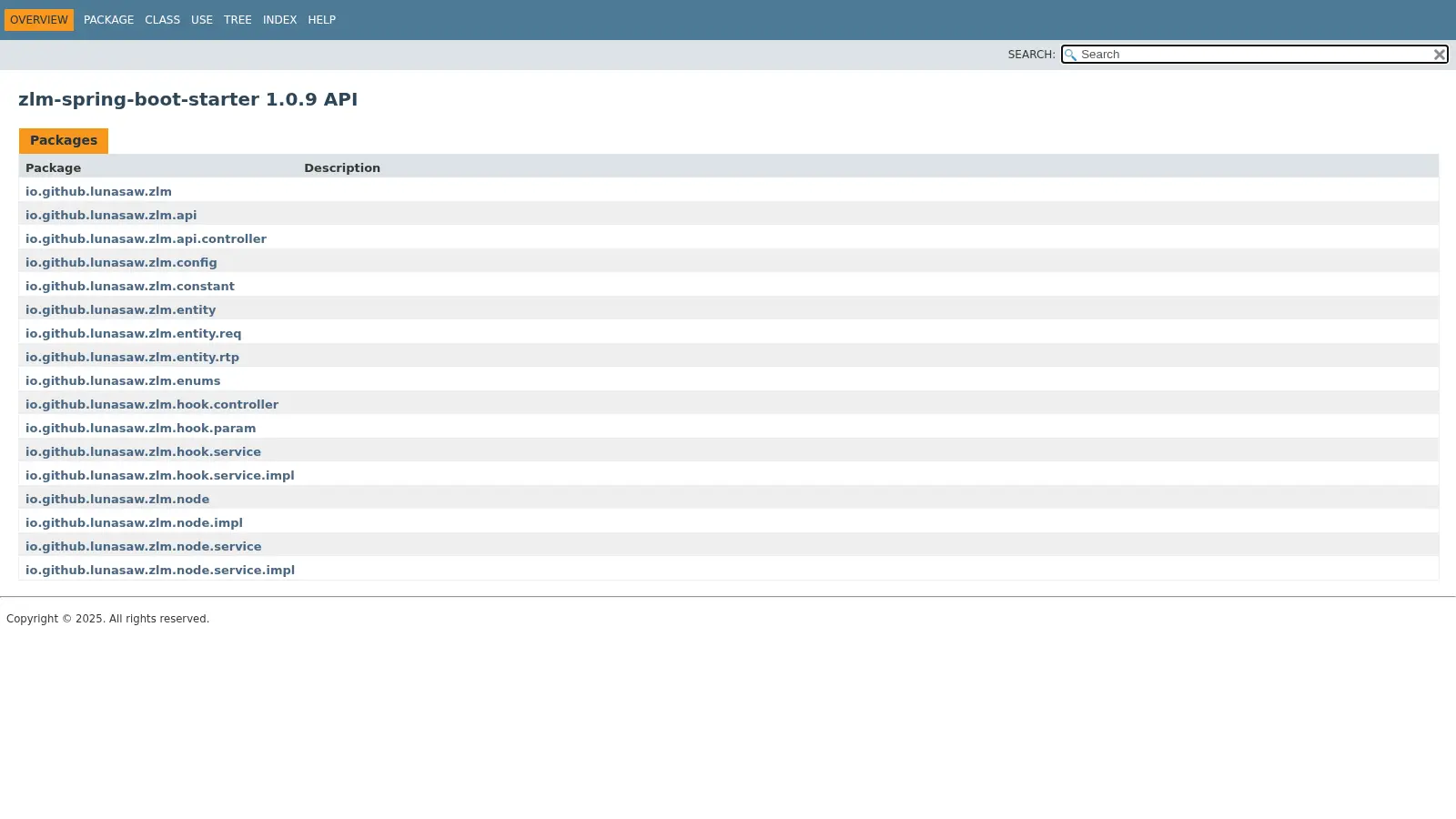 Zlm Spring Boot Starter screenshot